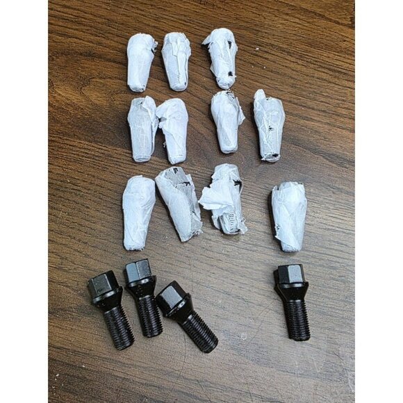 Other - Wheel Accessories Parts Set of 20 Black 14x1.25 Lug Bolts Install Kit Cone Seat